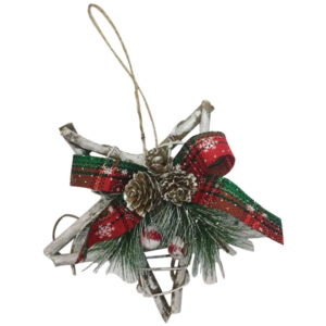 Χριστουγεννιάτικο ξύλινο αστέρι κρεμαστό