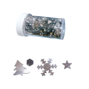 Βάζο με ασημί διακοσμητικά 4 σχέδια