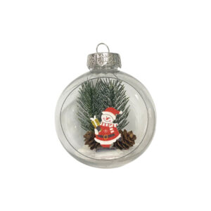 Διακοσμητική κρεμαστή μπάλα  με φως 8cm