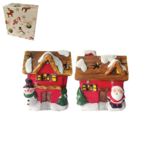 Πορσελανινο διακοσμητικό σπιτάκι με φώς