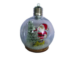 Διακοσμητική κρεμαστή μπάλα  με φως 10cm