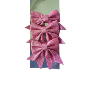 Σετ 3 φιόγκοι ροζ 12x 12 cm