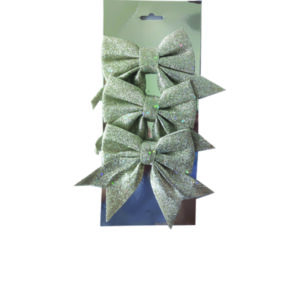 Σετ 3 φιόγκοι σαμπανί 12x 12 cm
