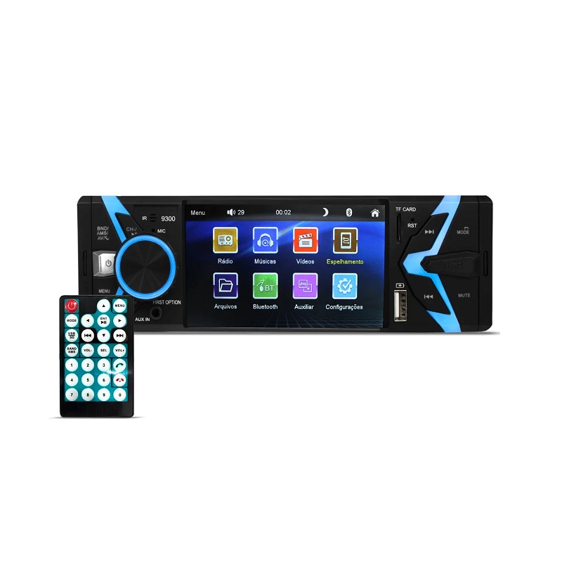 Ηχοσύστημα αυτοκινήτου 1DIN με Touch Screen - 4015 - 4" - MP5 - 005069