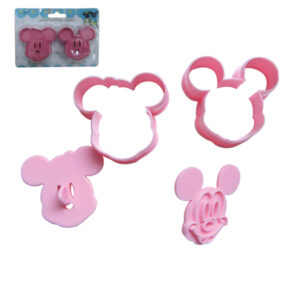 Σετ 2 πρεσαριστά κουπ πατ ζαχαρόπαστας Minnie & Mickie