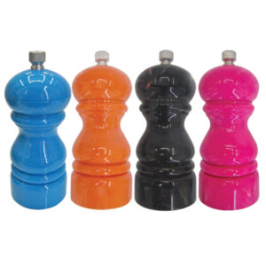 Ξύλινος χρωματιστός πιπερόμυλος 9cm