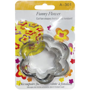 Σετ 3 πρεσαριστά κουπ πατ ζαχαροπλαστικής – Funny flower