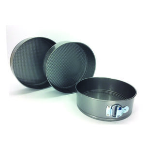 Σετ 3 Μεταλλικές φόρμες ζαχαροπλαστικής 22-24-26cm