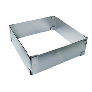 Φόρμα κέϊκ πτυσσόμενη 15x 15-28x 28 cm