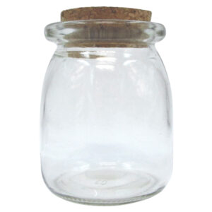 Γυάλινο βάζο με πώμα από φελλό