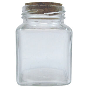 Γυάλινο βάζο 110ml με πώμα από φελλό