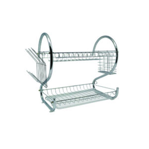 Πιατοθήκη διώροφη μεταλλική 40 cm* 40 cm