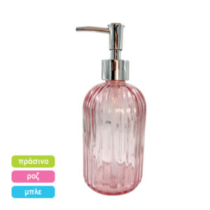 Αντλία κρεμοσάπουνου γυάλινη 19 X 7,5cm