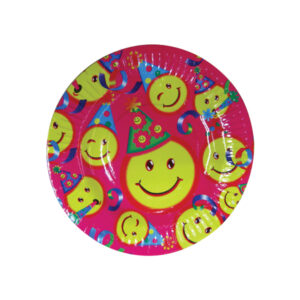 Σετ 10 στρογγυλά χάρτινα πιάτα πάρτυ Φ18,5cm