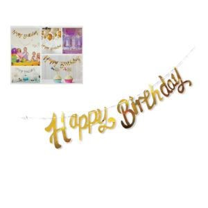 Διακοσμητική γιρλάντα happy birthday