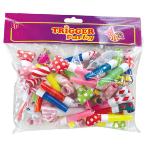 Σετ 24 σφυρίχτρες φρου φρου 6,5cm