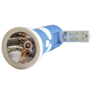 Πλαστικός επαναφορτιζόμενος φακός led 400mAh με 6 led στην λαβή