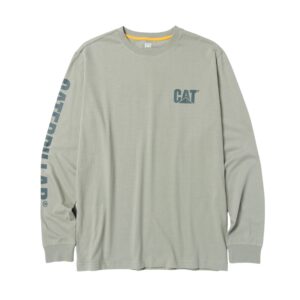 CAT Μακρυμάνικο μπλουζάκι trademark tee πράσινο 2XL 1510034