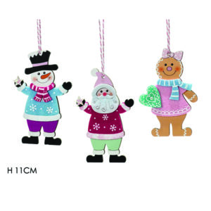 Ξύλινο κρεμαστό διακοσμητικό 11cm