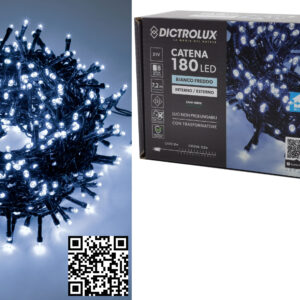 180 λαμπάκια λευκό ψυχρό 2m