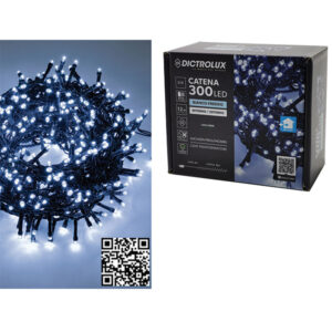 300 λαμπάκια led λευκό ψυχρό 12m