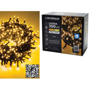 300 λαμπάκια led χρυσό 12m