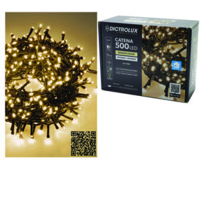 500 λαμπάκια led θερμό λευκό15m