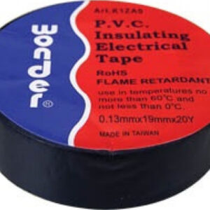 Ταινία μονωτική Wonder μαύρη 19mmx20m