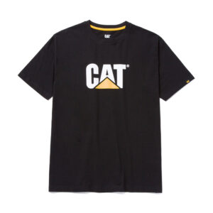 CAT Μπλουζάκι κοντομάνικο μαύρο tm logo 2XL 1510305