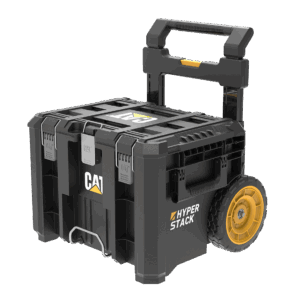 CAT Τροχήλατο πλαστικό μπαούλο μεταφοράς & αποθήκευσης εργαλείων Π56xB52,2xΥ65,5cm DA41004