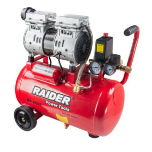 RAIDER Αεροσυμπιεστής 24L αθόρυβος  RD-AC07 0,75kW  089405