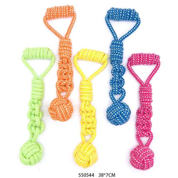 Παιχνίδι σκύλου σχοινί με μπάλα - 38cm - 12pcs - 550544 - Image 2