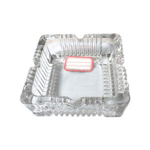 Τετράγωνο γυάλινο τασάκι