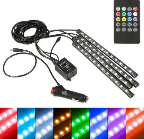 Σετ φωτισμού καμπίνας αυτοκινήτου LED RGBW - R-D19101-M12 - 110017 - Image 2