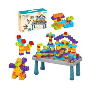 Σετ πάγκος κατασκευών DIY με τουβλάκια - C2737-01 - 88pcs - 117158