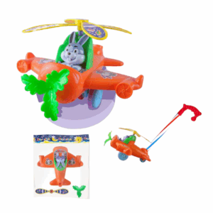 Συρόμενο παιχνίδι Αεροπλανάκι με Κουνέλι - 391 - 117267