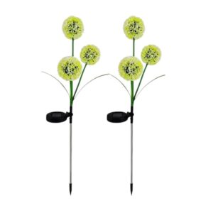 Φωτιζόμενα διακοσμητικά λουλούδια LED με ηλιακό πάνελ - 2pcs - 150319 - Yellow