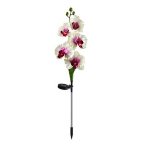 Φωτιζόμενα διακοσμητικά λουλούδια LED με ηλιακό πάνελ - 2pcs - 150388 - Purple