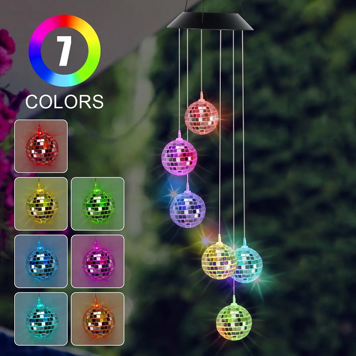 Ηλιακό κρεμαστό διακοσμητικό με φωτισμό LED - Discoballs - 150500 - Image 2