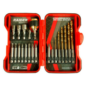 RAIDER Μύτες 1/4'' σετ 20τεμ 157797