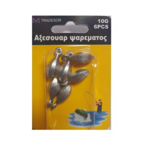 Βαρίδια αλιείας με θηλιά - 10gr - 4pcs - 830163