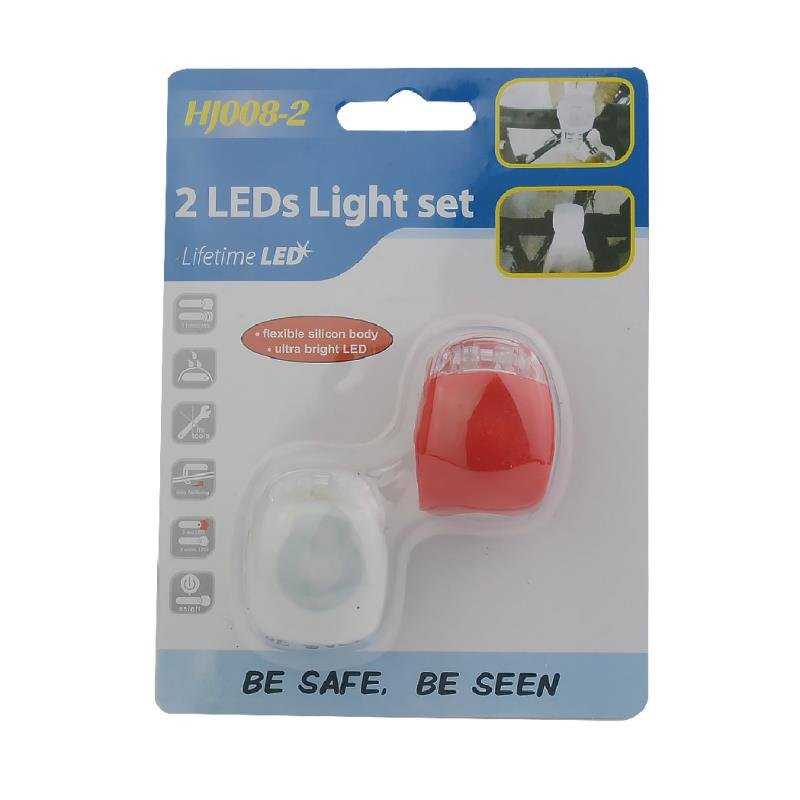 Σετ προβολείς ποδηλάτου LED - 008 - 2pcs - 500820 - Image 2