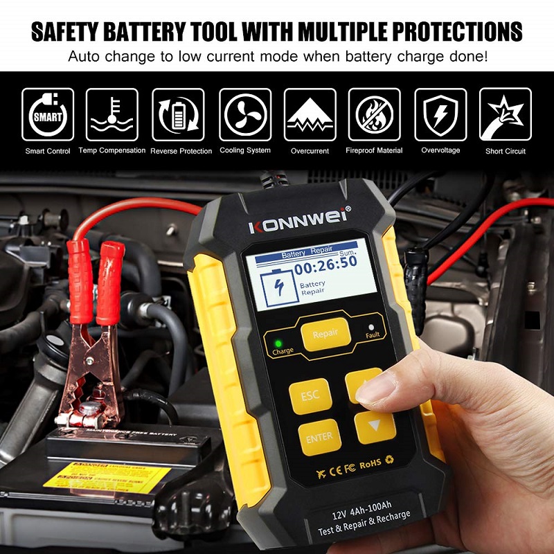 Ελεγκτής Μπαταριών Αυτοκινήτου 12V-TESTER - 1740209/05 - Konnwei - 170427 - Image 2
