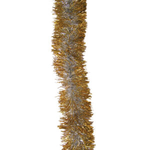 Ασημόχρυση Χριστουγεννιάτικη γιρλάντα 200εκ φ10εκ
