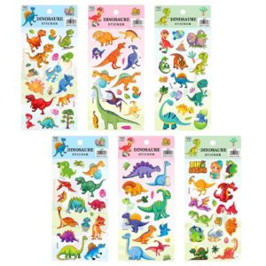 Αυτοκόλλητα Puffy Δεινόσαυροι 22x10cm JustNote 381981