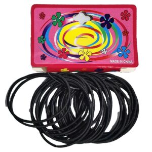 Λαστιχάκια Μαλλιών Μαύρα 12τεμ ø5cm 4teen4ty 401151