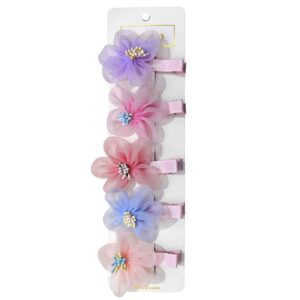 Κλιπ Μαλλιών με Λουλούδι Σατέν 6cm 4teen4ty 401360