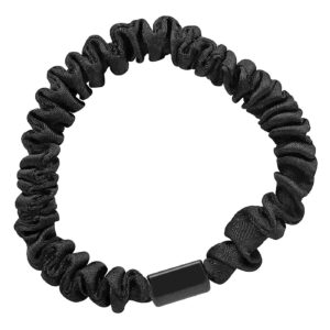 Σούρα Μαλλιών Λεπτή Μαύρη Scrunchies 7,5cm 4teen4ty 401372