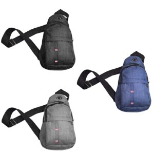 Τσαντάκι Ώμου Χιαστί 3 zip 30x16x10cm 4teen4ty 401406