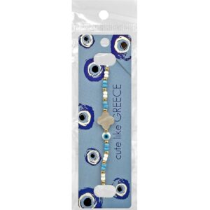 Βραχιόλι με Ματάκι & Λευκό Σταυρό  4teen4ty 401418